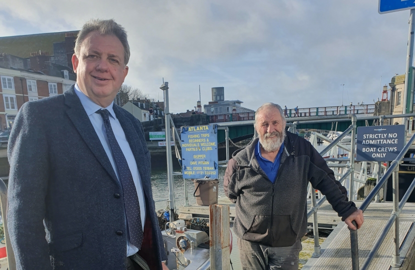 At Weymouth Harbour with Andy Alcott